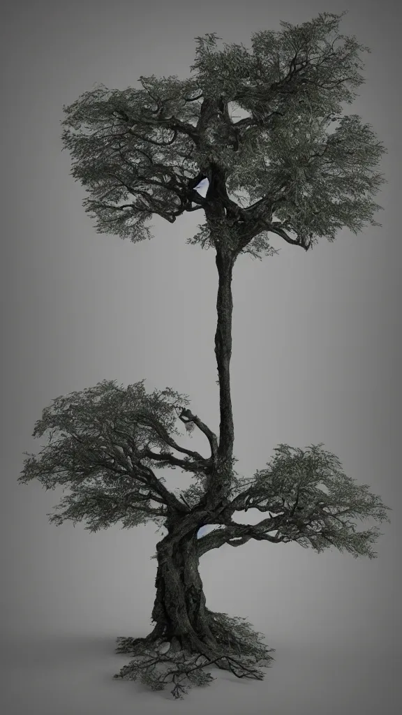 Image similar to tree by baars, ingrid, octane render, 4 k, 8 k, ( sharp ), very very beautiful, stunning, twisted, vanishing, transparent, ethereal