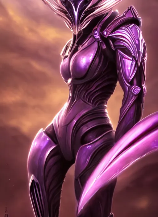 Prompt: cinematic close shot, galactic sized goddess, proportional stunning beautiful hot female warframe, detailed sleek cyborg female dragon head, metal ears, sleek purple eyes, sleek silver armor, smooth fuschia skin, floating in space, holding a planet, epic proportions, epic size, epic scale, furry art, dragon art, giantess art, warframe fanart, furaffinity, deviantart