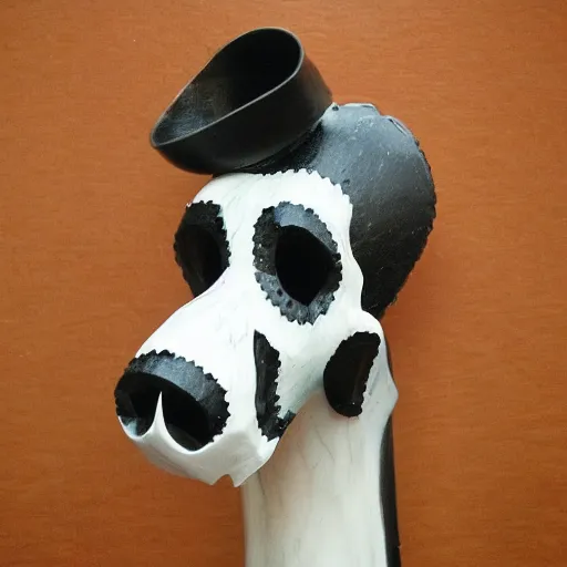 Image similar to a fancy dog head skull