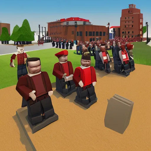 Image similar to american civil war in roblox