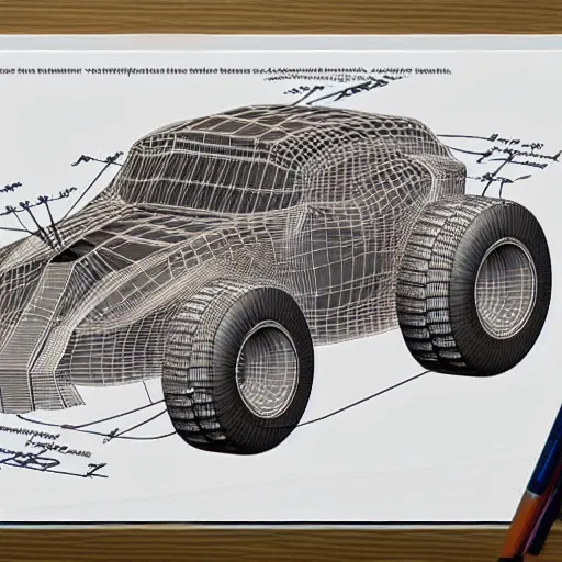 Image similar to a concept of a detailed and intricate design of a mechanical deconstructor 3 d design, great finesse organic hyper detailed, engineering blueprints, technical drawings, calculus, stained paper,