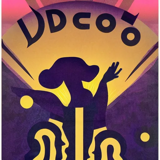 Prompt: Art Deco poster for DJ event