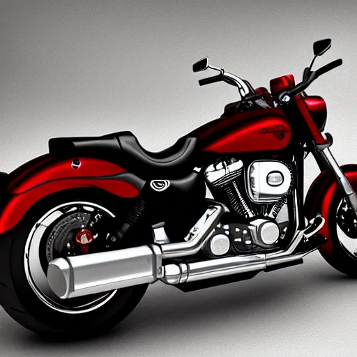 Image similar to cthulhu, harley - davidson red, and light. sulfur. photorealistic. rendering. 8 k,