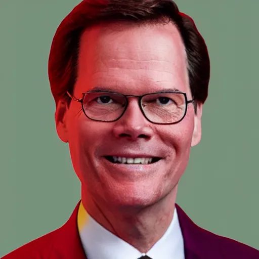 Image similar to Dwight Schrutte blended with a beet