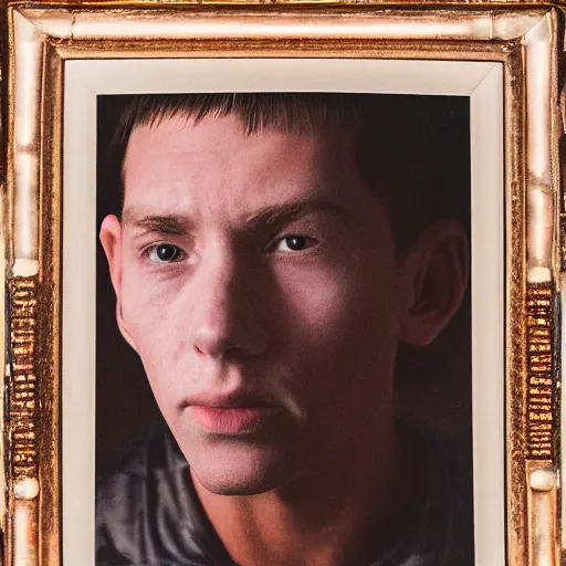 Image similar to 8k portrait photograph of Carter Manson. Dramatic.