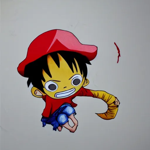 Image similar to origami luffy