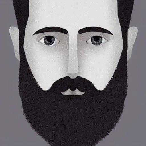 Image similar to A portrait of a british man, digital painting man with short dark blond hair and a beard, blue grey eyes, pale skin, english heritage, cartoon, simple, digital art, head shot, 8k