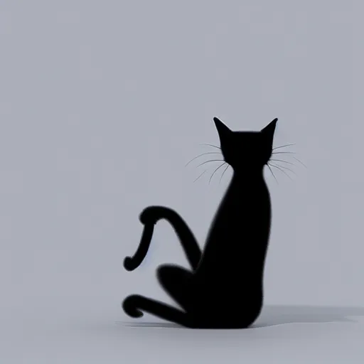 Prompt: digital illustration of a seated black cat, white background, photorealistic, octane, Unreal Engine, finalRender, concept art, digital illustration, artstation, artstation hq, hd, 4k resolution