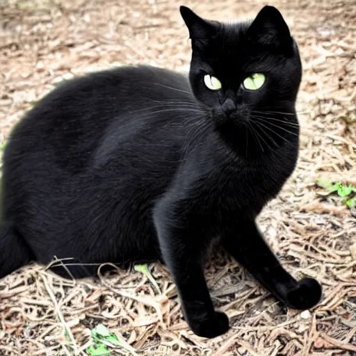 Prompt: black cat day