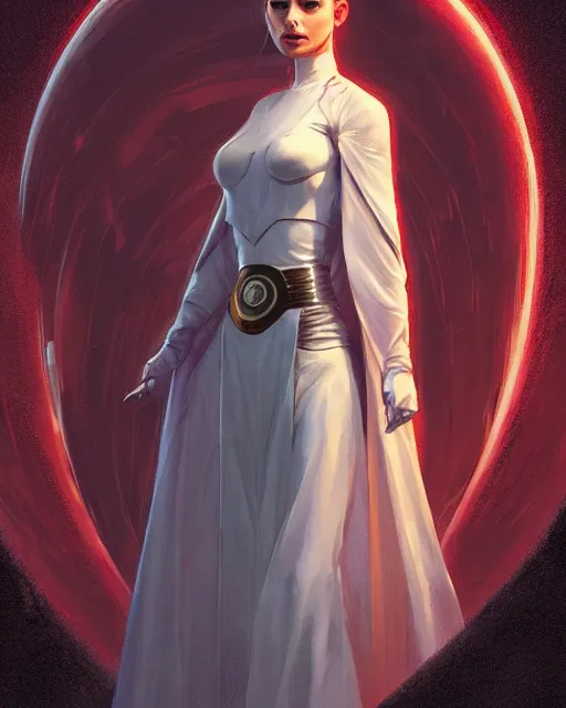 Image similar to Padme Amidala, full body, sharp details, sharp focus, elegant, highly detailed, illustration, by Jordan Grimmer and greg rutkowski and PiNe(パイネ) and 薯子Imoko and 香川悠作 and wlop and maya takamura, intricate, beautiful, Trending artstation, pixiv, digital Art