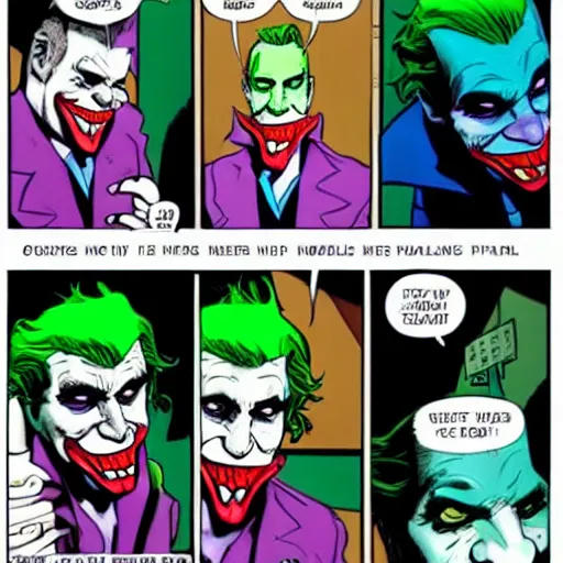 Image similar to the joker being nice