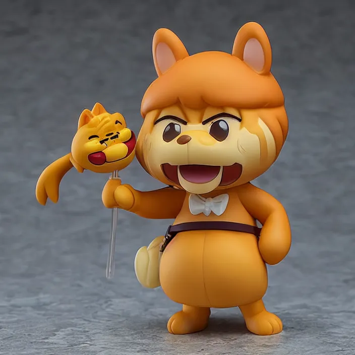 Image similar to Garfield, An anime Nendoroid of Garfield, figurine, detailed product photo