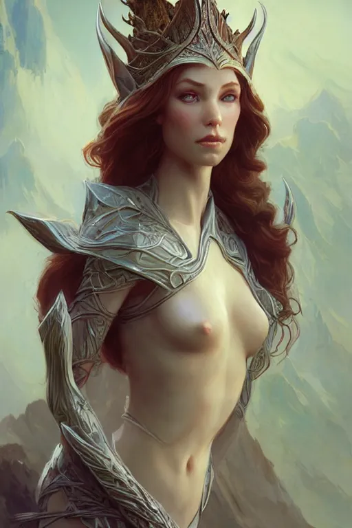 Image similar to beautiful elven princess, accurate anatomy, only two hands, highly detailed, digital painting, artstation, concept art, smooth, sharp focus, illustration, Unreal Engine 5, 8K, art by Ross Tran and Michael Whelan and greg rutkowski and John Singer Sargent