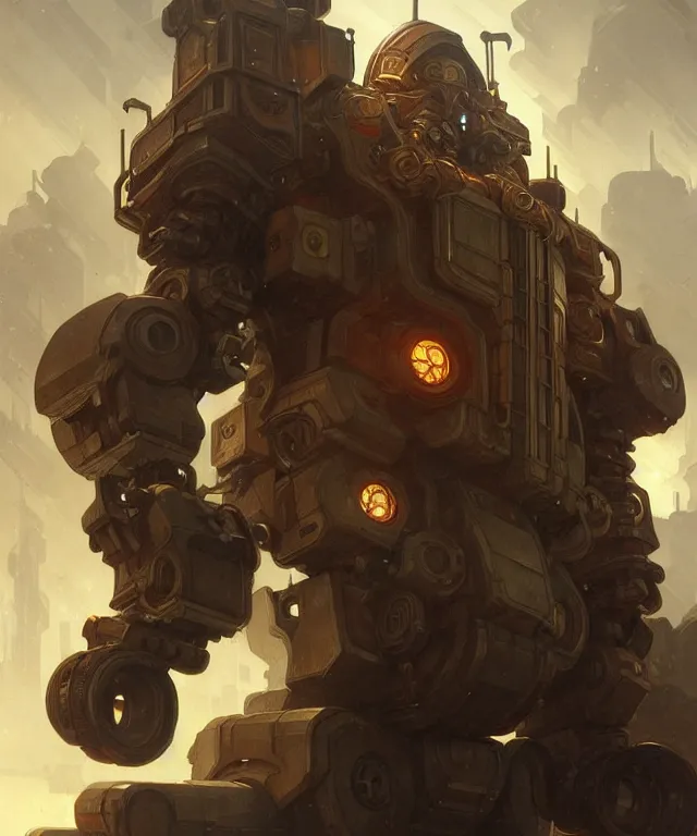 Image similar to Dwarven Man operating a mech-loader, portrait, face, dark hair, sci-fi, intricate, elegant, highly detailed, digital painting, artstation, concept art, smooth, sharp focus, illustration, art by artgerm and greg rutkowski and alphonse mucha