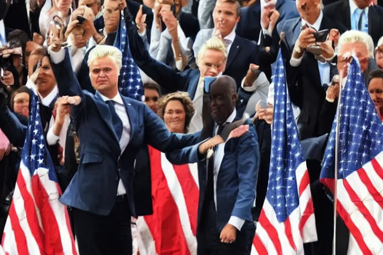 Image similar to geert wilders as president of the united states