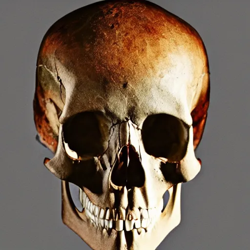 Prompt: photograph of a model for artists. portrait. perfect lighting to reveal the structure of the skull.