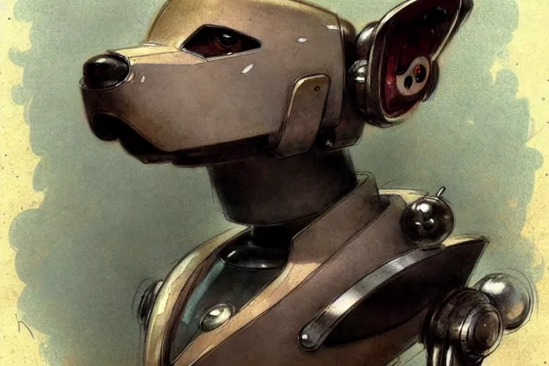 Image similar to ( ( ( ( ( 1 9 5 0 s retro future robot android dog. muted colors. ) ) ) ) ) by jean - baptiste monge!!!!!!!!!!!!!!!!!!!!!!!!!!!!!!