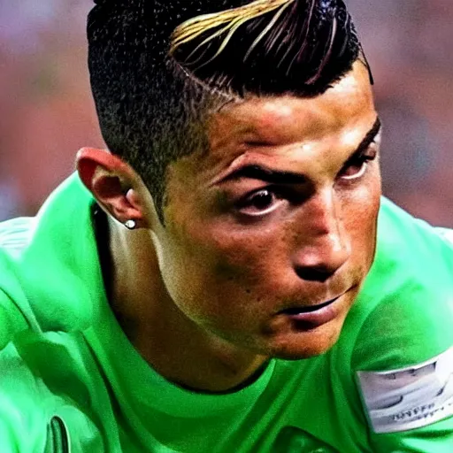 Image similar to Cristiano Ronaldo closeup intricate elegant highly detailed