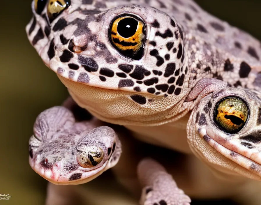 Prompt: Close up photo of a young New Zealand pink gecko tortoise looking at the camera, cute, nature photography, National Geographic, 4k, award winning photo