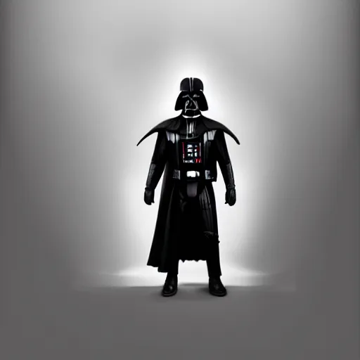 Prompt: a full body portrait of Darth Vader concept art realistic painting, high definition, digital art, matte painting, very detailed, realistic by Doug Chiang, cinematic