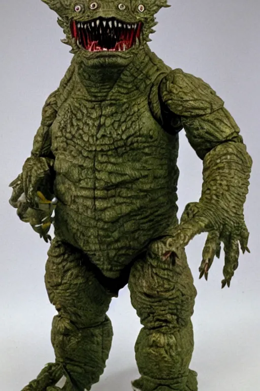 Image similar to kaiju action figure, vintage, 1980s