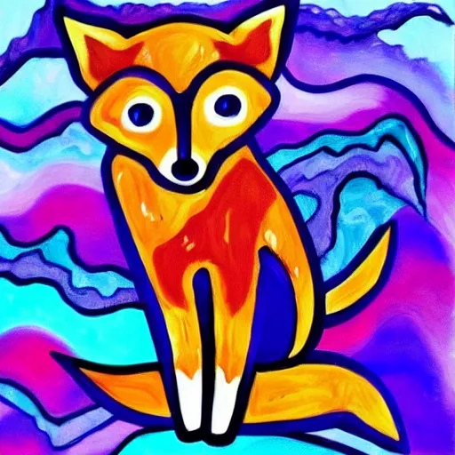 Image similar to 🦊👾🎨🖌️