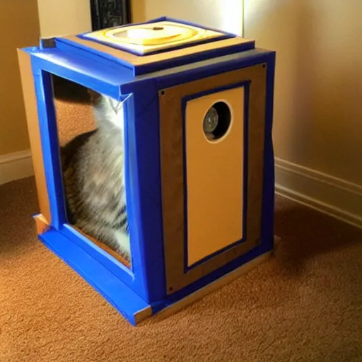 Prompt: cat tardis