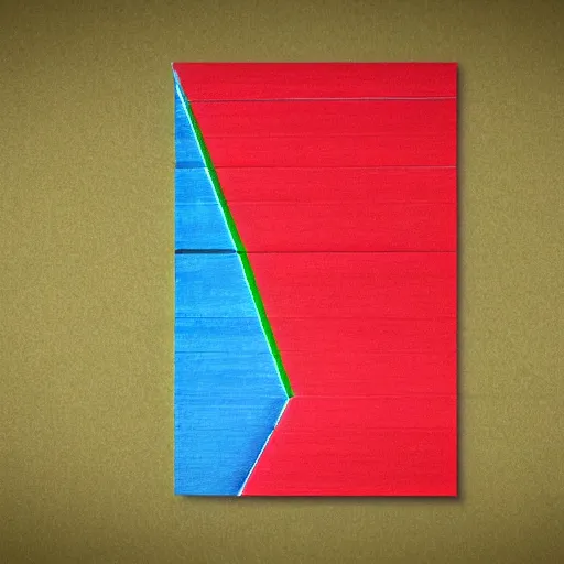 Prompt: solid plane, color red : 3 3, color green : 3 3, color blue : 3 3, gradient : 0, grain : 2 5, state, hyper realistic