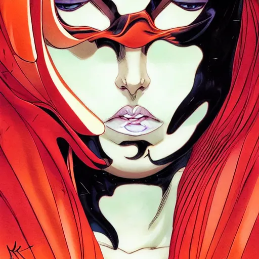 Image similar to prompt : portrait of cat women from batman soft light painted by james jean and katsuhiro otomo and erik jones, inspired by akira anime, smooth face feature, intricate oil painting, high detail illustration, sharp high detail, manga and anime 1 9 9 9