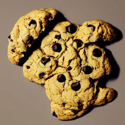 Image similar to !!! cookie monsta!!! made of weed buds eating a cookie photography portrait stylised jonathan zawada soft lighting