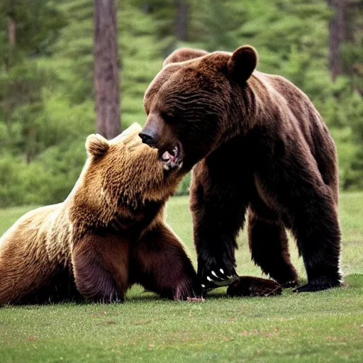 Image similar to “Mike Tyson fighting a bear, 4k photograph, award winning”