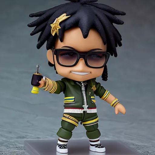 Prompt: burna boy, nendoroid of burna boy, figurine, detailed product photo,