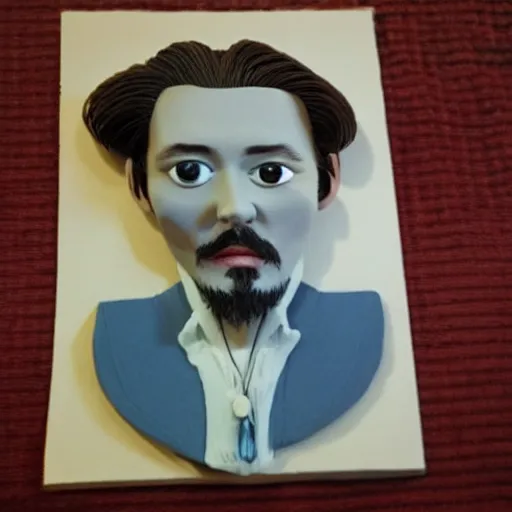 Image similar to plasticine johnny depp