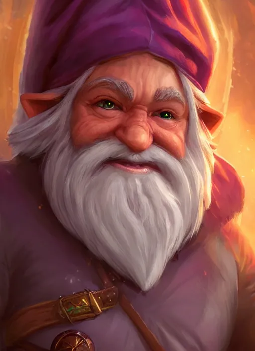 Image similar to gnome, ultra detailed fantasy, dndbeyond, bright, colourful, realistic, dnd character portrait, full body, pathfinder, pinterest, art by ralph horsley, dnd, rpg, lotr game design fanart by concept art, behance hd, artstation, deviantart, hdr render in unreal engine 5