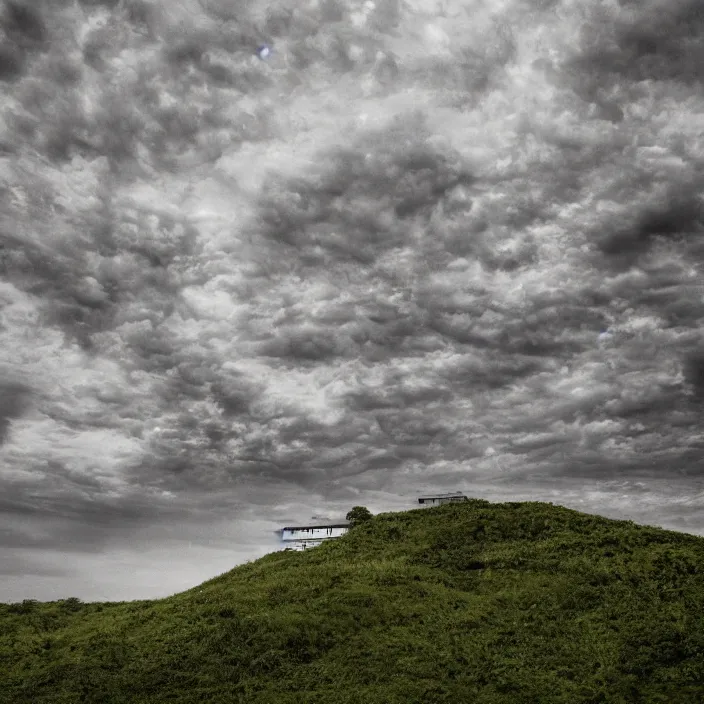 Image similar to a building in a landscape, trending on 5 0 0 px