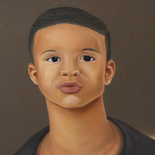 Image similar to a highly detailed painting of a mixed man