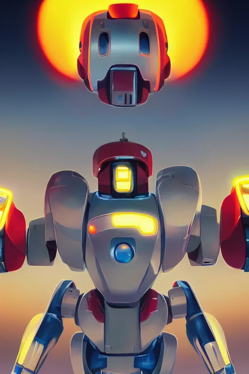 Image similar to metabots medabots medarotto medarot robot minimalist comics, behance hd by jesper ejsing, by rhads, makoto shinkai and lois van baarle, ilya kuvshinov, rossdraws global illumination ray tracing hdr radiating a glowing aura