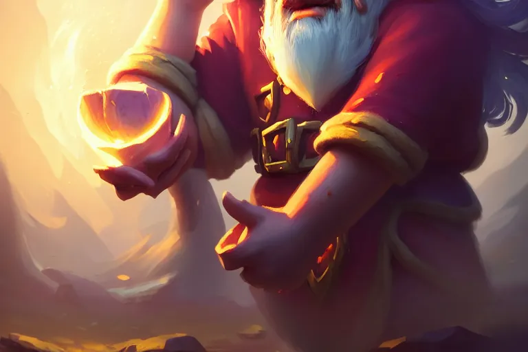 Image similar to [ important ] amazing portrait of funny gnome ], hearthstone splash art, deiv calviz, splash art, natural light, elegant, intricate, fantasy, atmospheric lighting, by greg rutkowski, hearthstone splash art, hd wallpaper, ultra high details, cinematic composition, insanely well composed