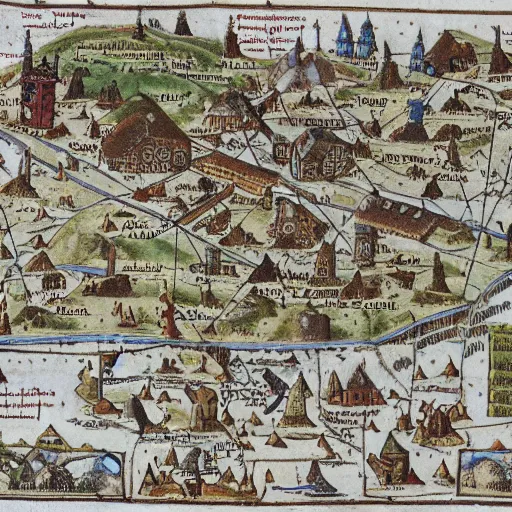 Image similar to medieval map of yelm