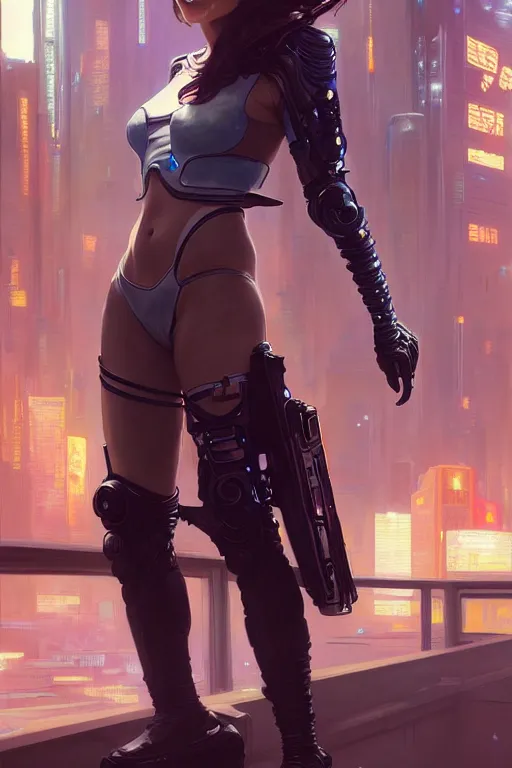 Prompt: a beautiful girl in a cyberpunk costume is standing near ford mustang. masterpiece 4k digital illustration by Ruan Jia and Mandy Jurgens and Artgerm and william-adolphe bouguereau, award winning, Artstation, art nouveau aesthetic, Alphonse Mucha background, intricate details, realistic, panoramic view, Hyperdetailed, 8k resolution, intricate art nouveau