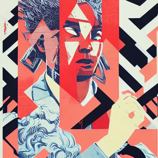 Image similar to YSL x Supreme x AKUMA Profile Picture by Sachin Teng, asymmetrical, Organic Painting , Matte Painting, geometric shapes, hard edges, graffiti, street art,:2 by Sachin Teng:4