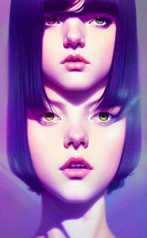 Image similar to a beautiful young british alternative music singer. optical illusion art by ilya kuvshinov lois van baarle ross tran range murata artgerm katsuhiro otomo norman rockwell. highly detailed intricately sharp focus mystically trending deviantart, pinterest, vogue italia, unreal engine 5, 4 k uhd image