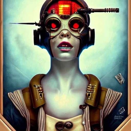 Image similar to Lofi BioShock Steampunk BioPunk portrait of Obama Pixar style by Tristan Eaton Stanley Artgerm and Tom Bagshaw