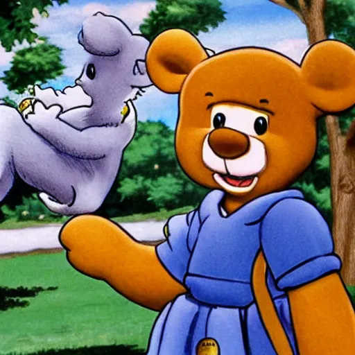 Image similar to bamse världens starkaste björn, anime