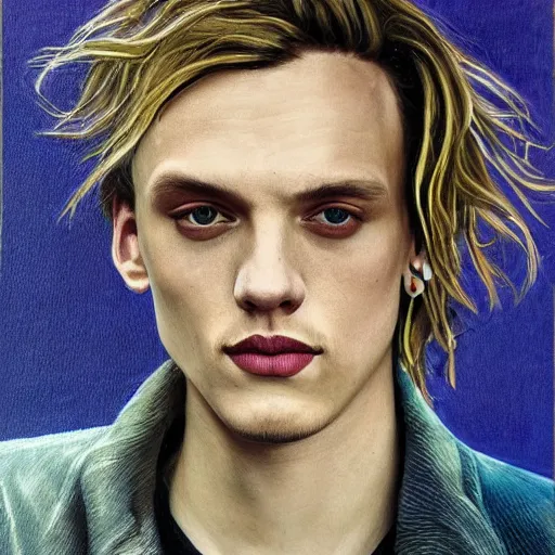 jamie campbell bower, classic painting, detailed | Stable Diffusion ...