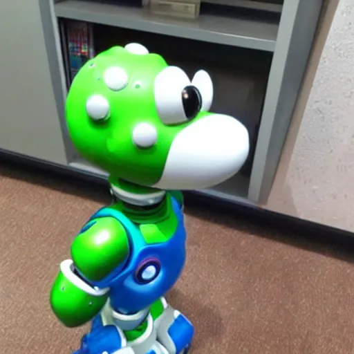 Image similar to a robotic yoshi