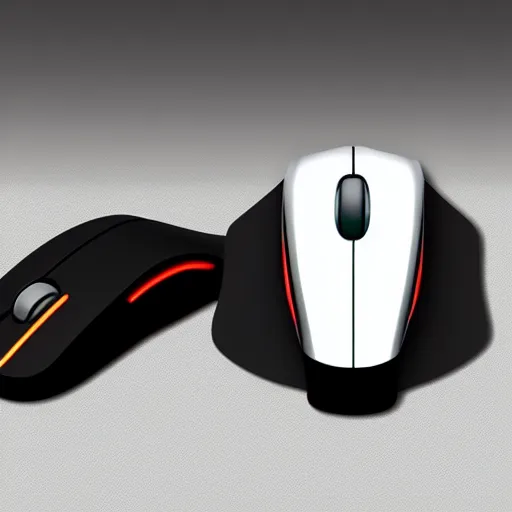 Prompt: pc mouse design concept by picassso