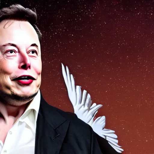 Prompt: Elon musk as a biblically accurate angel