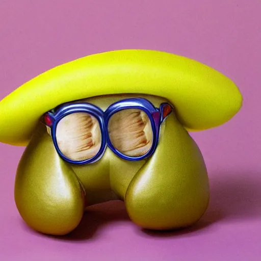 Image similar to photo of a peanut that looks like elton john