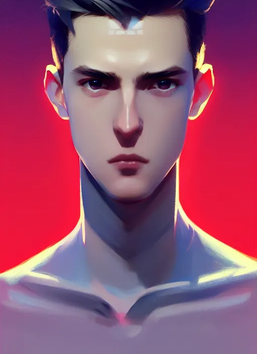 Image similar to a very handsome, girly boy of eighteen with grey eyes and hair and a tear mole under his right eye perfect face, symmetric eyes, sharp focus, specular reflection, occlusion shadow, artstation, by ilya kuvshinov and jeremy lipking, light novel cover art, 3 d epic illustrations, symmetric body